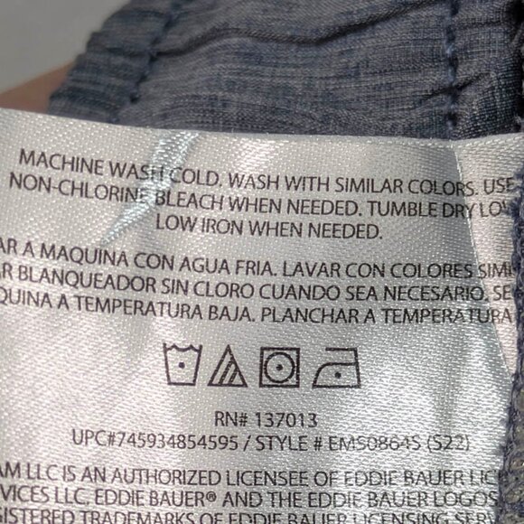 Eddie Bauer Shorts Mens L Gray Athleisure Coastal Beachwear Lounge Performance - Picture 11 of 11